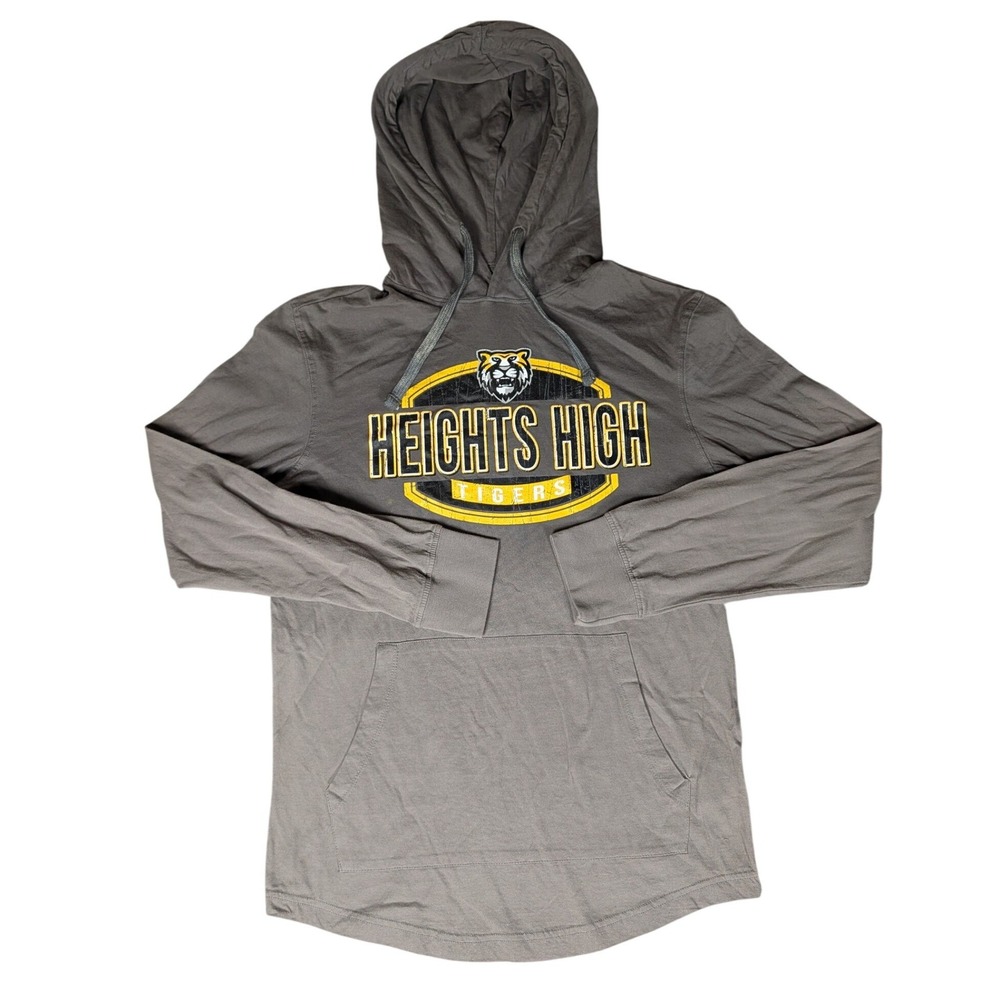 PEL Athletic Heights High Tigers Hoodie Gray Long Sleeve Pullover Men's Size L‎